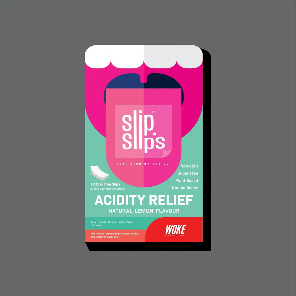 Buy Acidity Relief - 10 Slips Pack: With Amla, Fennel, Caraway, Mint & Papain (by Woke Nutrition)
