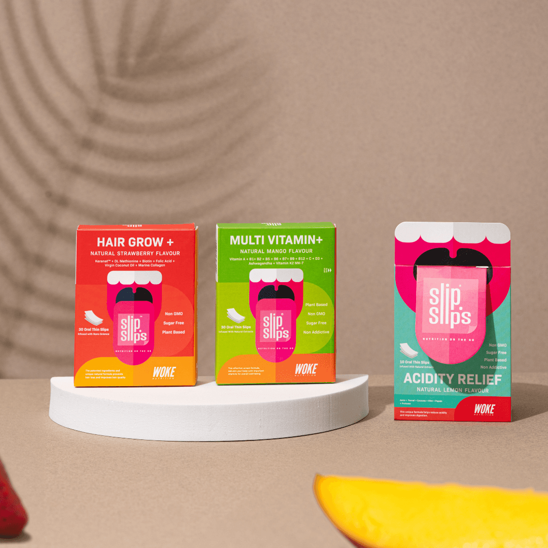 COMBO: Hair Grow+ Multivitamin+ Acidity Relief Pack
