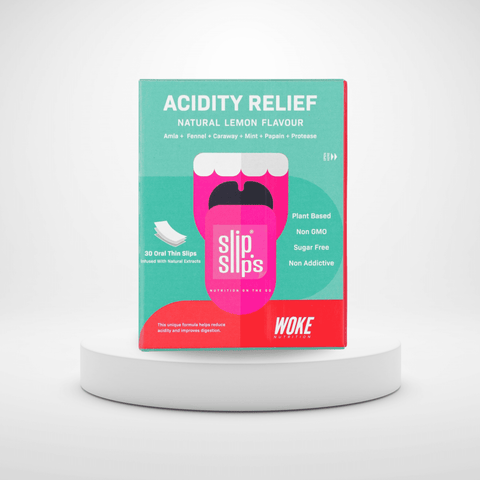 Buy Acidity Relief - 30 Slips Pack: With Amla, Fennel, Caraway, Mint & Papain (by Woke Nutrition)