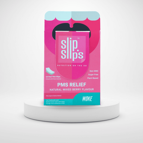 Buy PMS Relief - 10 Slips Pack: Specially Designed To Alleviate Bloating, Irritability, Cramping, Mood Swings & Headaches (by Woke Nutrition)