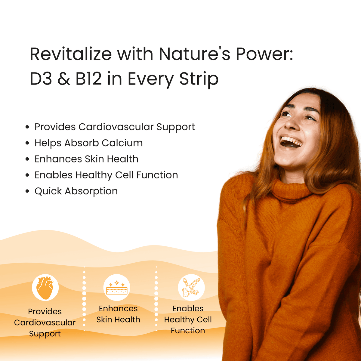 COMBO: Focus+ Vitamin D3, B12 + Acidity Relief Pack image 3
