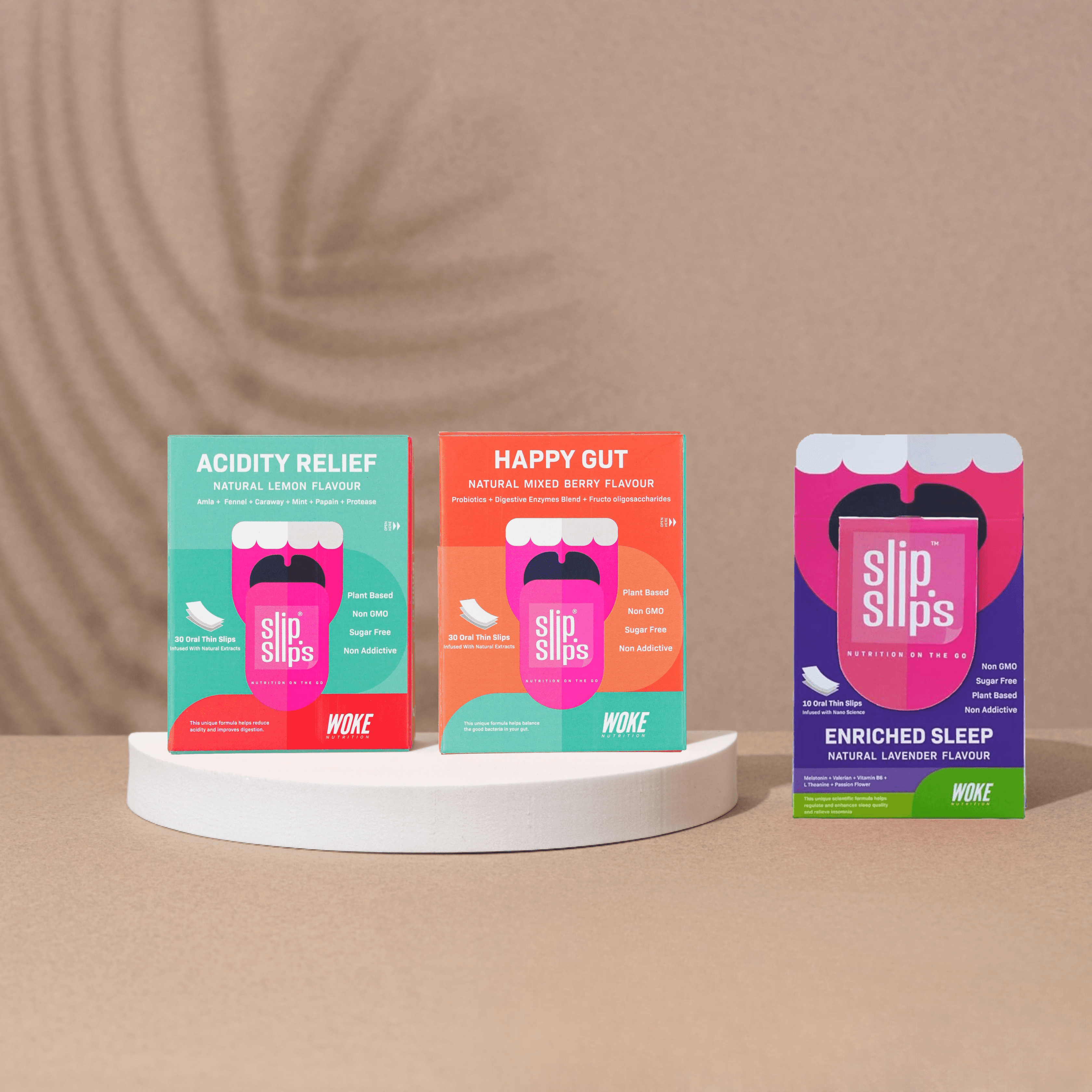 COMBO: Acidity Relief + Enriched Sleep + Happy Gut (10 Slips Pack's) image 1